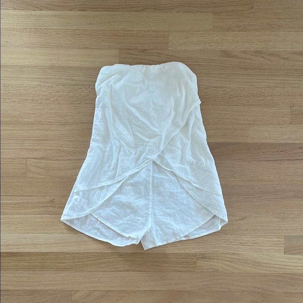 Princess Polly white linen romper